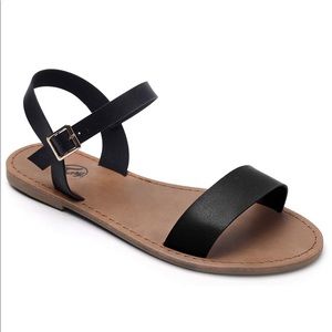 !!!SOLD!!! Ankle Strap Summer Flat Sandals